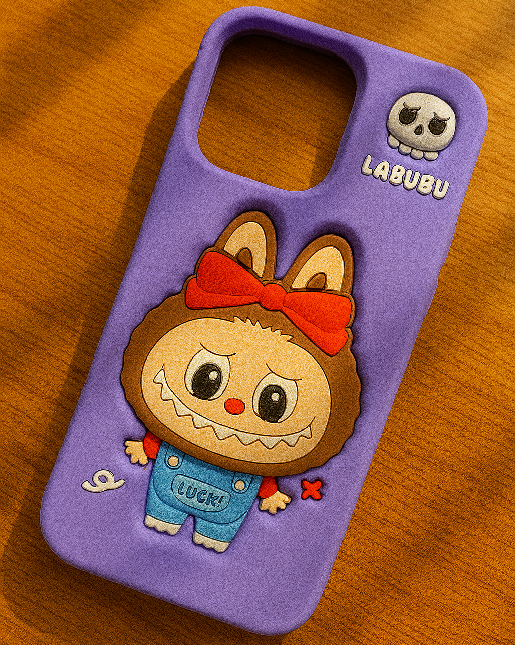 Labubu 3D Cartoon Silicone iPhone Case – Cute Shockproof Cover for iPhone 15/14/13/12 Series