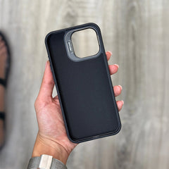 Black Wallet Phone Case with Card Holder – PU Leather Flip Cover for iPhone